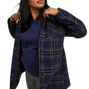 Torrid Plaid Shacket Jacket Size 2
